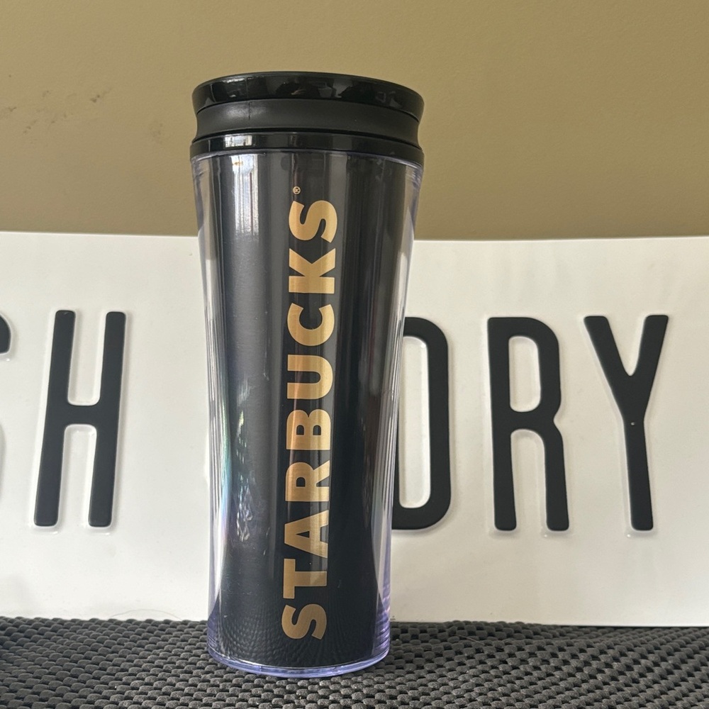 Starbucks black and gold tumbler